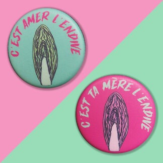 Badges endive amère